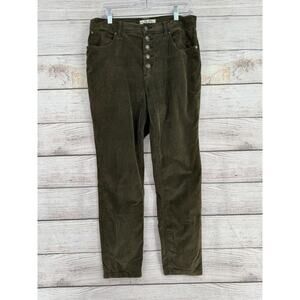 Free People Sun Chaser Corduroy Skinny Ankle Jeans Womens 30 Brown Stretch